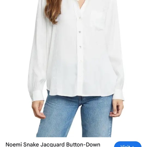Rails Noemi snake jacquard button down Textured Shirt - Picture 5 of 6